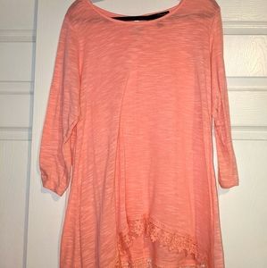Long coral top